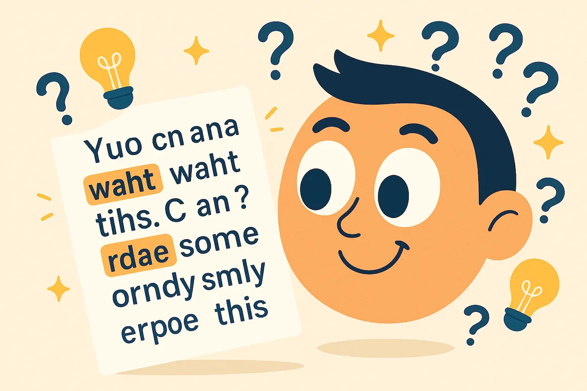 Why Your Brain Can Read Jumbled Words—Even When Spelling is a Mess